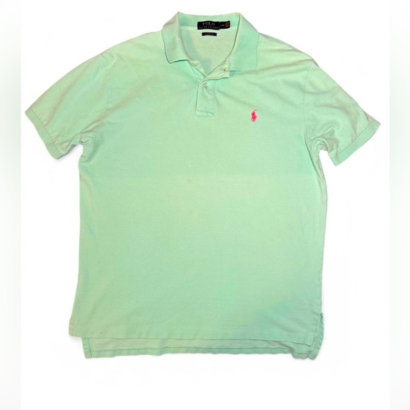 Ralph Lauren Other - Polo Ralph Lauren Polo Shirt Mens Large Green pink Pony Short Sleeve Golf *